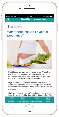 Maternity Direct, Health Information